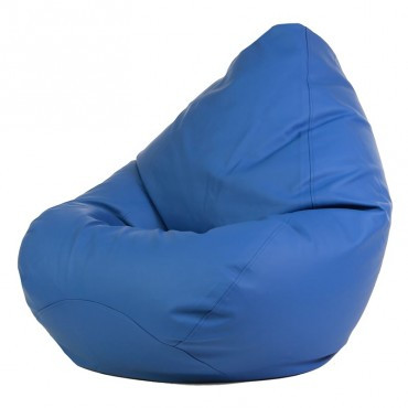 Кресло-мешок Груша XXL экокожа синий