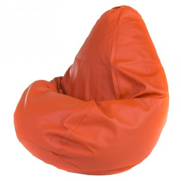 Кресло-мешок Груша XXL экокожа оранжевый