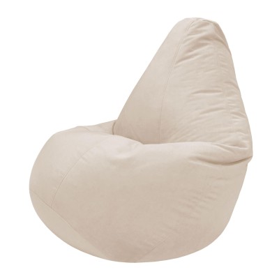 Кресло-мешок Манго XL ultra beige велюр